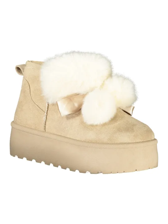 Laura Biagiotti Damen Stiefelette Beige mieten | Flex-Fashion