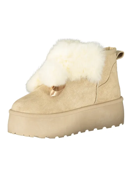 Laura Biagiotti Damen Stiefelette Beige mieten | Flex-Fashion