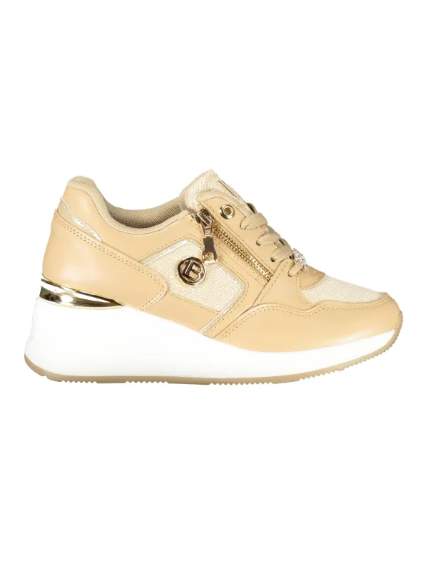 Laura Biagiotti Damen Sneakers Beige mieten | Flex-Fashion