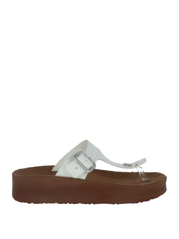 Carrera 475399 weiße Riemchensandalen Plattform