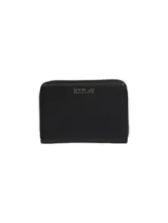 Schwarze Replay Ledergeldbörse mit Prägung