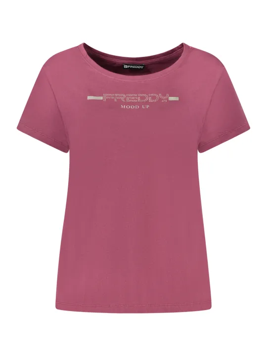 FREDDY Damen T-Shirt Violett leihen - Flex-Fashion Verleih