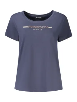 FREDDY Damen KURZARM-T-SHIRT Blau | online kaufen