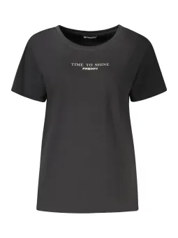 Schwarzes FREDDY Damen T-Shirt mieten | Flex-Fashion Verleih