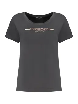 FREDDY Damen T-Shirt Schwarz leihen - Flex-Fashion Verleih