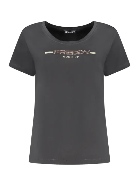 FREDDY Damen T-Shirt Schwarz leihen - Flex-Fashion Verleih