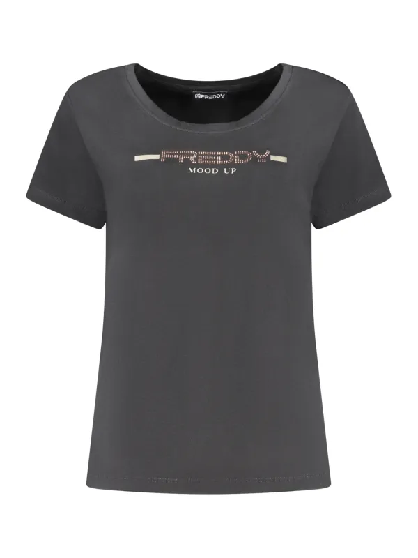 FREDDY Damen T-Shirt Schwarz leihen - Flex-Fashion Verleih
