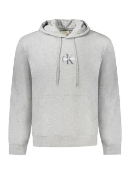 Calvin Klein Herren Kapuzensweatshirt Grau mieten | Flex-Fashion