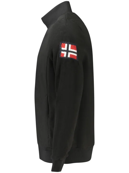 Herren Fleece-Sweatshirt Schwarz mieten | Flex-Fashion Verleih