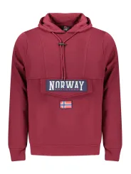 Miete Herren Kapuzensweatshirt Violett - NORWAY 1963 Flex-Fashion