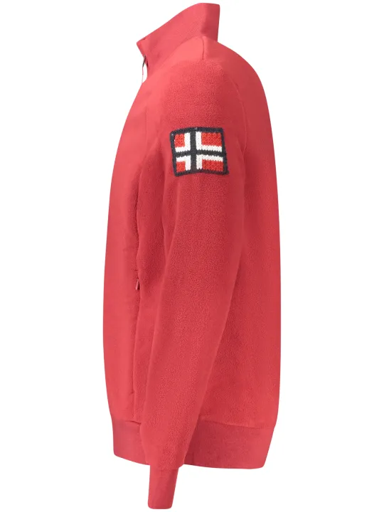 NORWAY 1963 Herren Fleece-Sweatshirt Rot leihen | Flex-Fashion