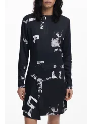 Desigual Damenkleid Schwarz mieten – Flex-Fashion Verleih