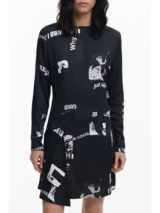 Desigual Damenkleid Schwarz mieten – Flex-Fashion Verleih