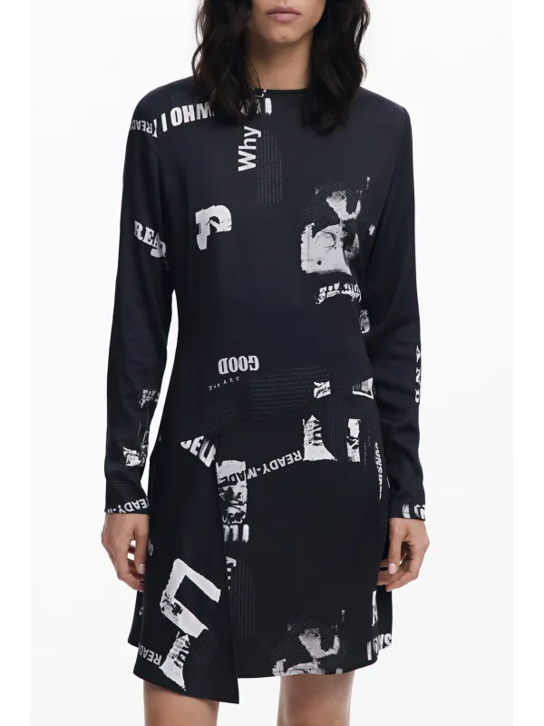 Desigual Damenkleid Schwarz mieten – Flex-Fashion Verleih