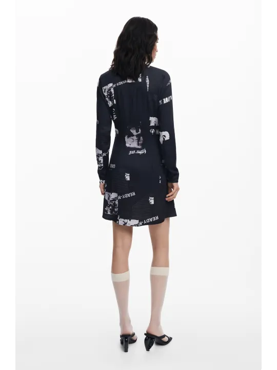 Desigual Damenkleid Schwarz mieten – Flex-Fashion Verleih