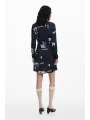 Desigual Damenkleid Schwarz mieten – Flex-Fashion Verleih