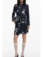 Desigual Damenkleid Schwarz mieten – Flex-Fashion Verleih