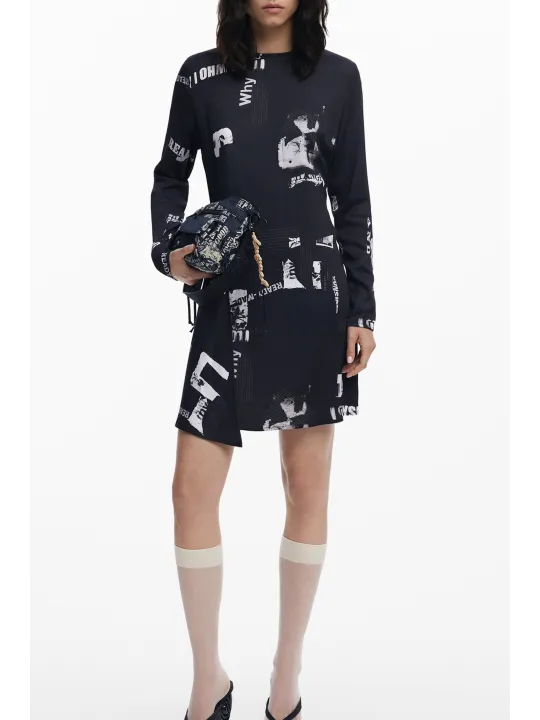 Desigual Damenkleid Schwarz mieten – Flex-Fashion Verleih
