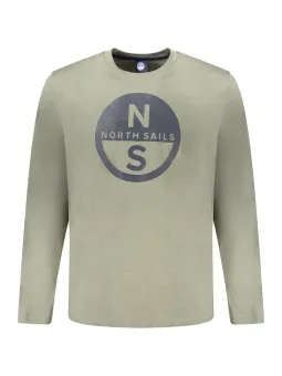 North Sails Herren LANGARM-T-SHIRT Grün | online kaufen