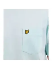 Hellblaues Lyle & Scott Langarmshirt