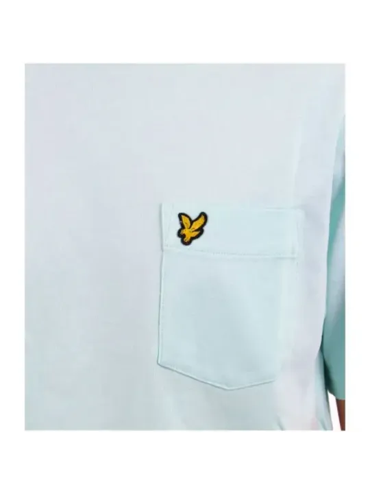 Hellblaues Lyle & Scott Langarmshirt