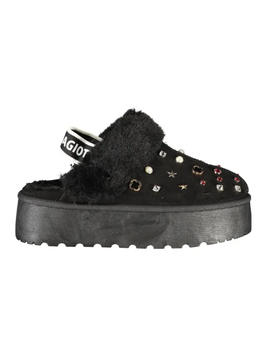 Laura Biagiotti Damen Slipper Schwarz mieten – Flex-Fashion