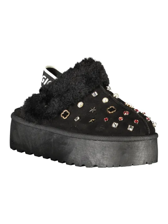 Laura Biagiotti Damen Slipper Schwarz mieten – Flex-Fashion