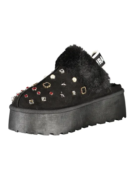 Laura Biagiotti Damen Slipper Schwarz mieten – Flex-Fashion