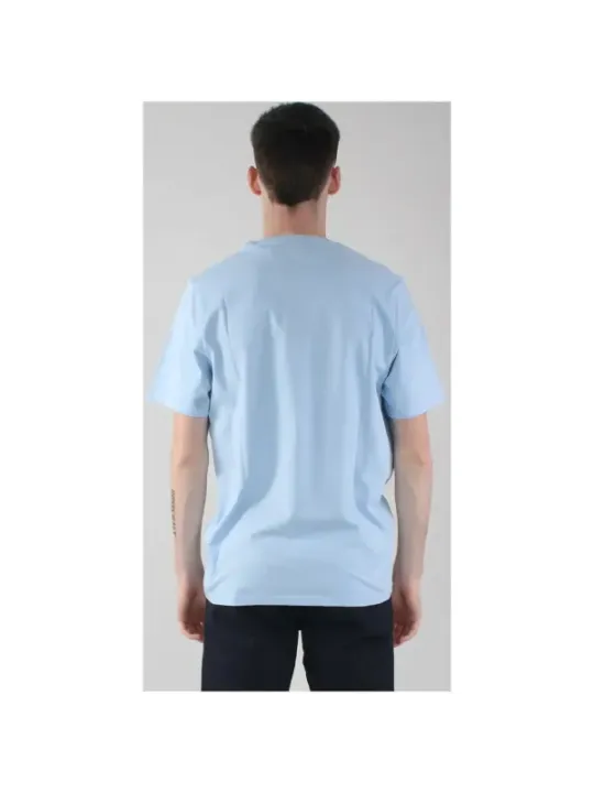 Himmelblaues Lyle & Scott Logo-Shirt