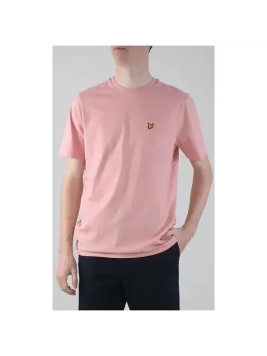 Pink T-shirt mit Schmetterling Stickerei
