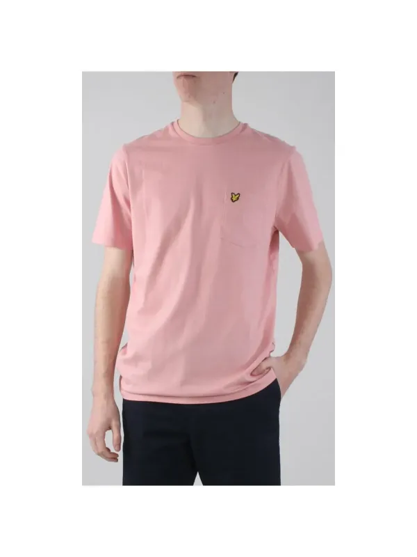 Pink T-shirt mit Schmetterling Stickerei