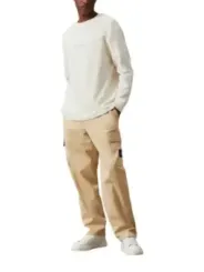 Khaki Calvin Klein Relaxed Fit Hose