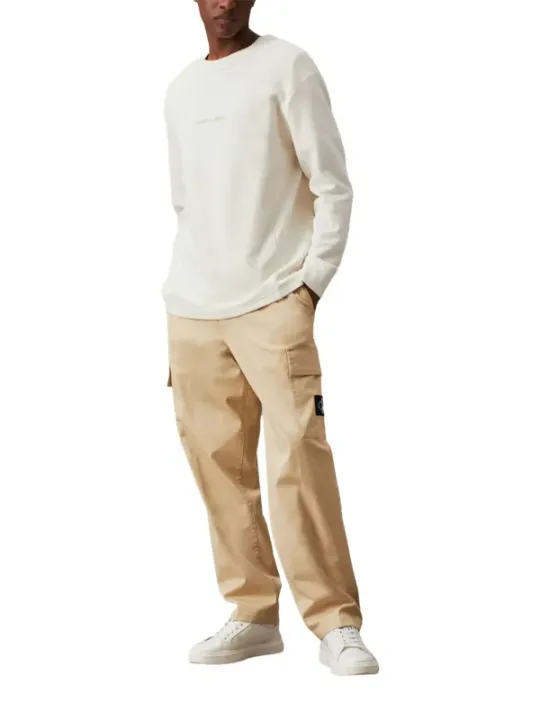 Khaki Calvin Klein Relaxed Fit Hose