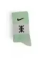 Grüne Nike Laufsocke mit Logo