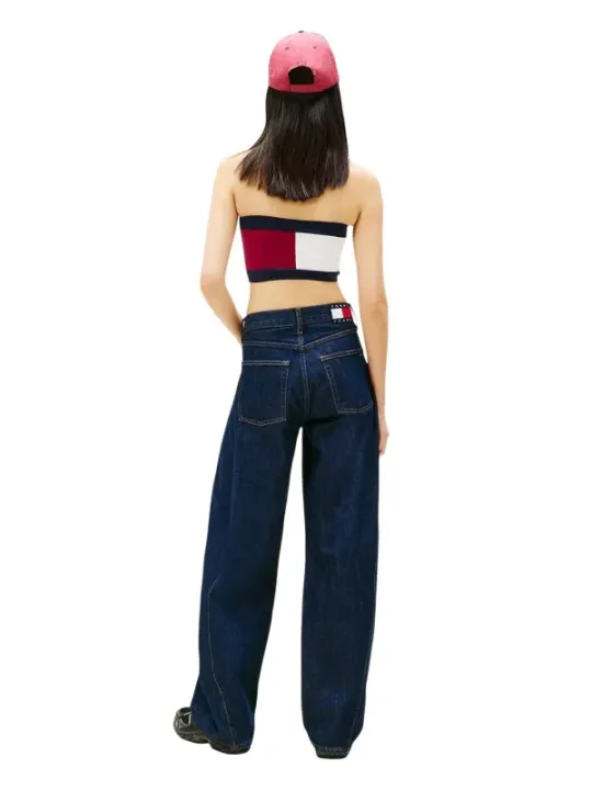 Tommy Hilfiger Jeans Damen Top Bordeaux | online kaufen