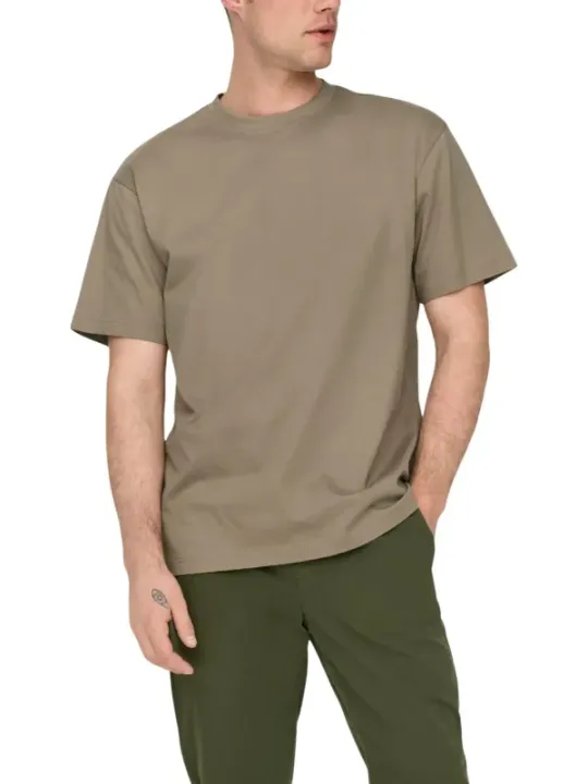 Only & Sons Herren T-Shirt Braun | online kaufen