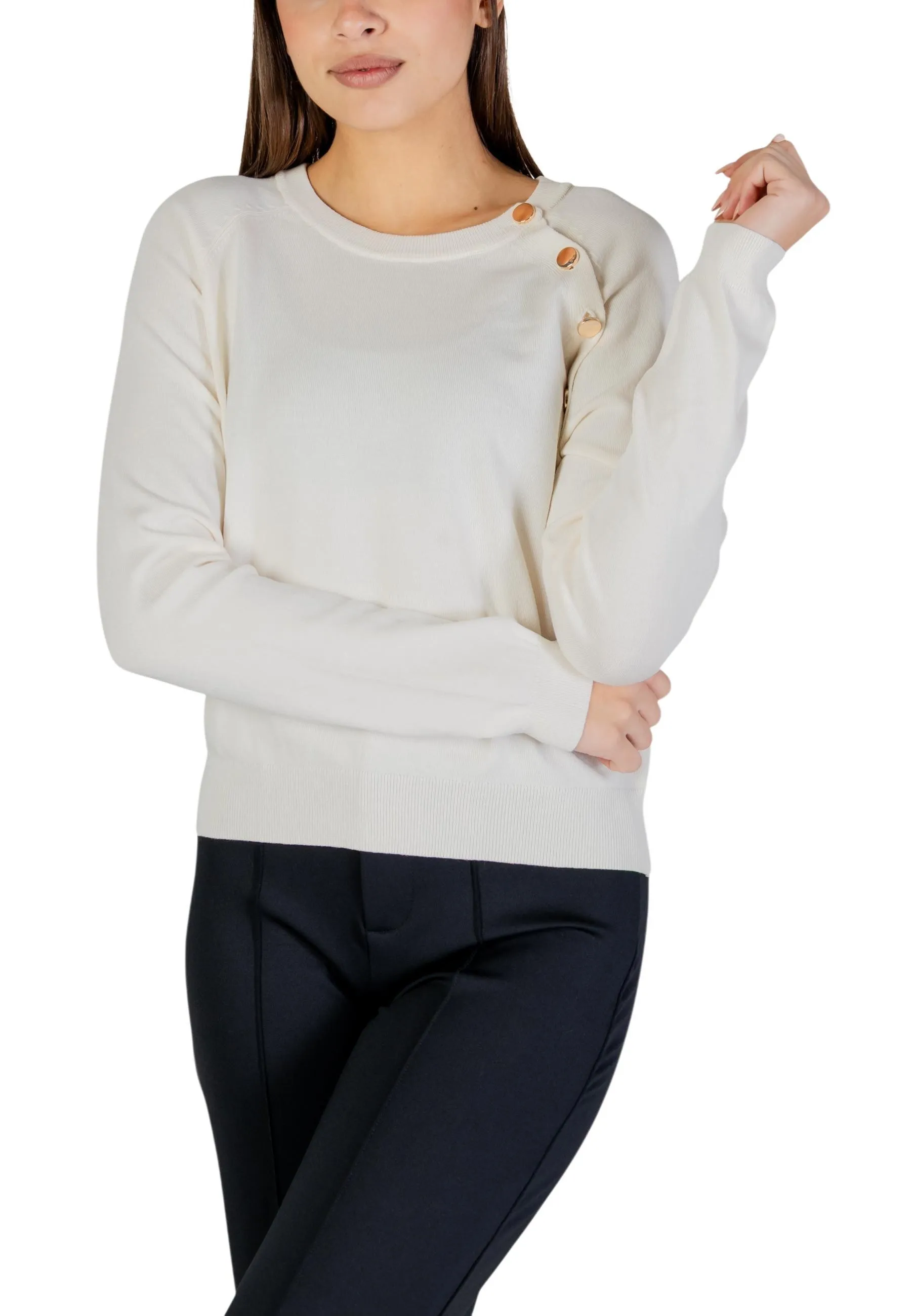 Damen Pullover Weiß 501341