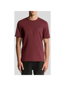 Lyle & Scott Herren T-Shirt Bordeaux mieten | Flex-Fashion