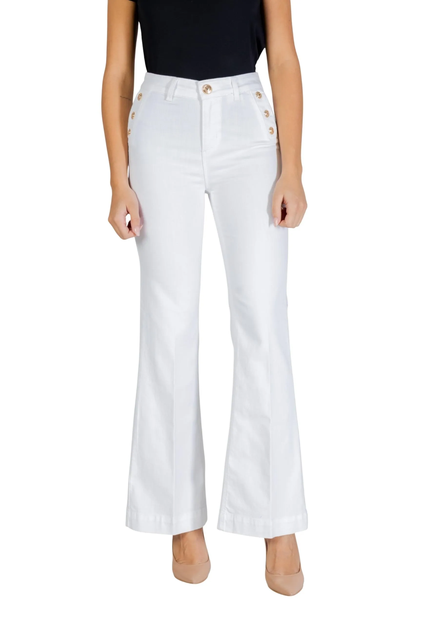Liu Jo Damen Hose Weiß 499695