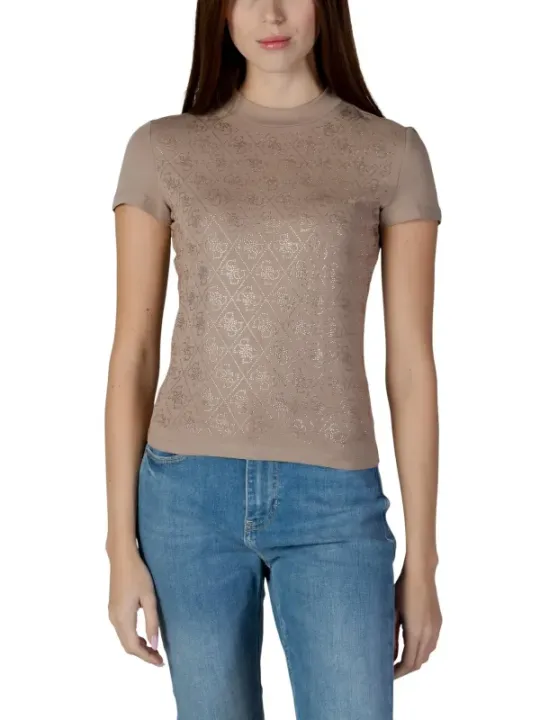 Guess Damen T-Shirt Beige | online kaufen