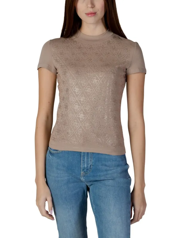 Guess Damen T-Shirt Beige | online kaufen