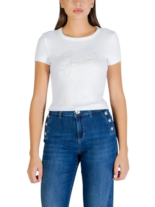 Guess Damen T-Shirt Weiß | online kaufen
