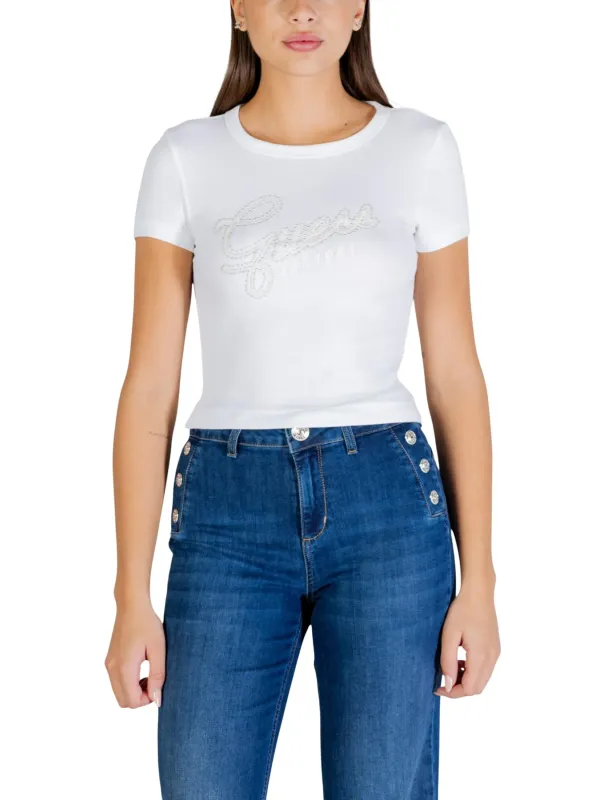 Guess Damen T-Shirt Weiß | online kaufen