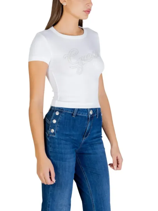 Guess Damen T-Shirt Weiß | online kaufen