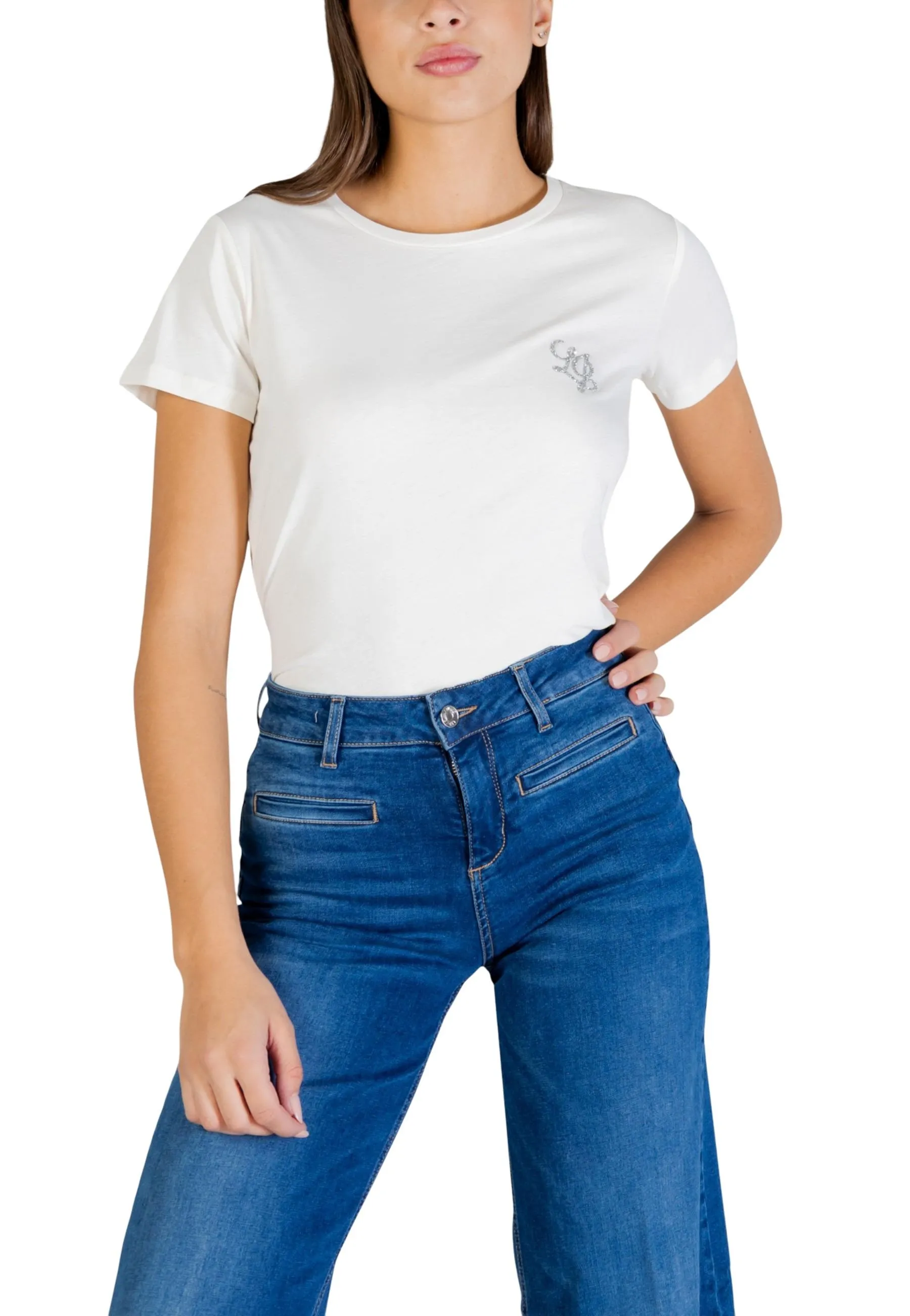 Liu Jo Damen T-Shirt Weiß 499684