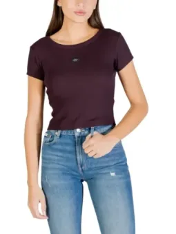 Calvin Klein Damen T-Shirt Braun mieten | Flex-Fashion Verleih