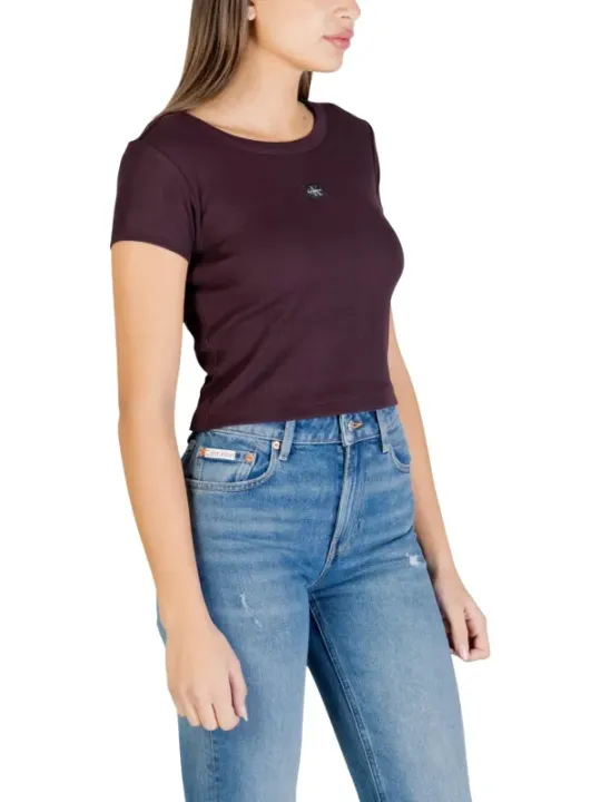 Calvin Klein Jeans Damen T-Shirt Braun | online kaufen