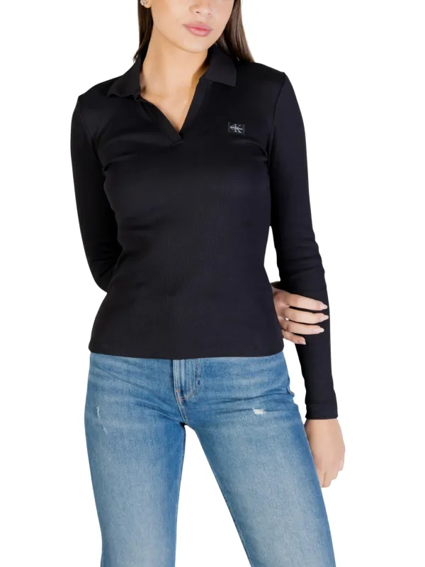Calvin Klein Jeans Damen T-Shirt Schwarz | online kaufen