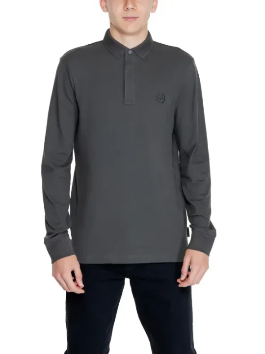 Armani Exchange Langarm Poloshirt Logo