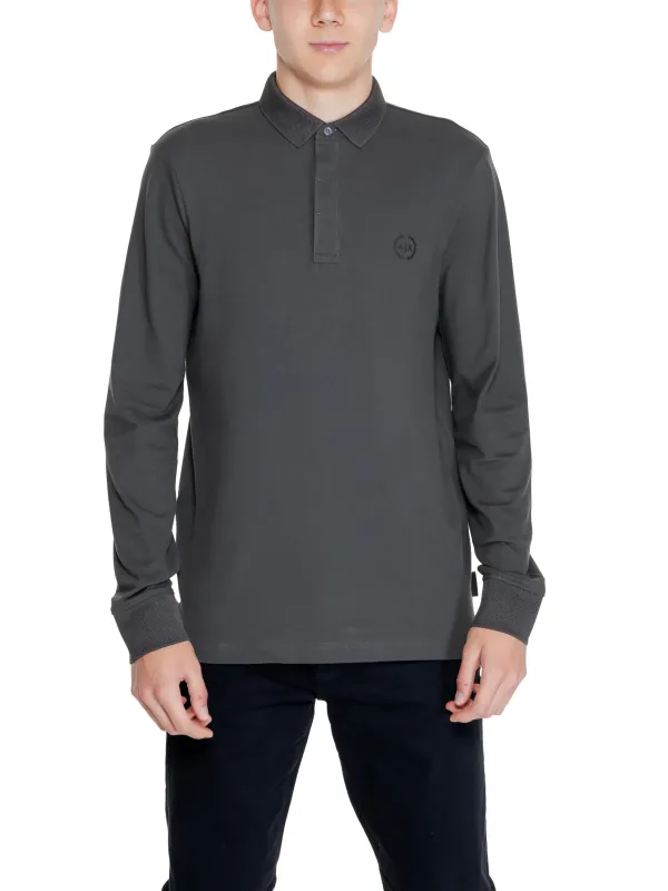 Armani Exchange Langarm Poloshirt Logo